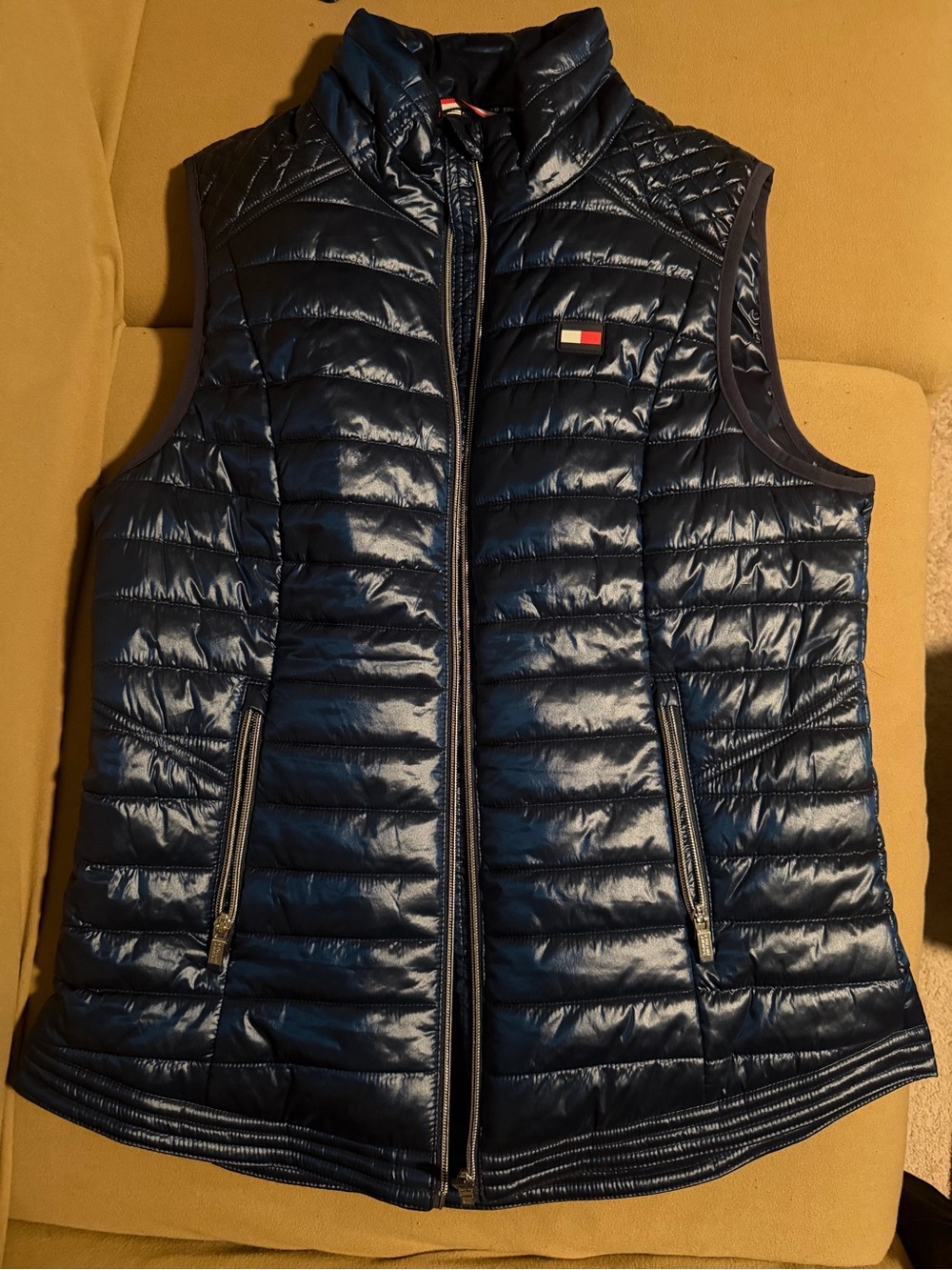Tommy Hilfiger Navy Quilted Packable Puffer Vest